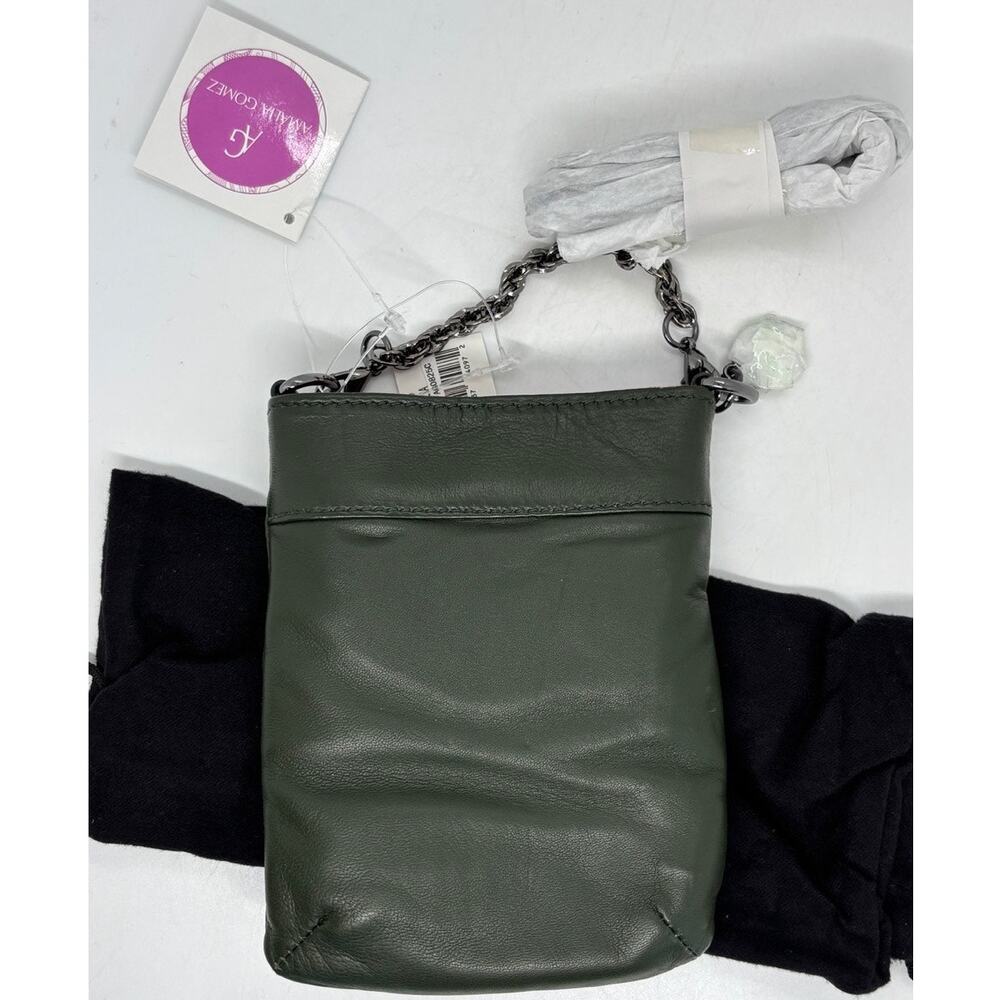 NWT AG AMALIA Gomez Italian Leather Crossbody MINI Bag Adjustable Chain Flip Bag